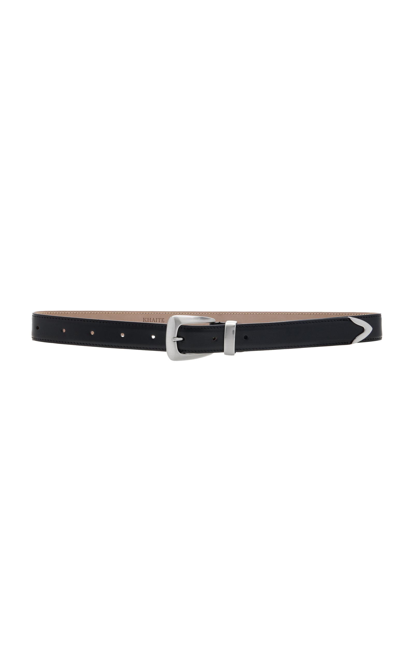Khaite Benny Slim Leather Belt - Moda Operandi by KHAITE