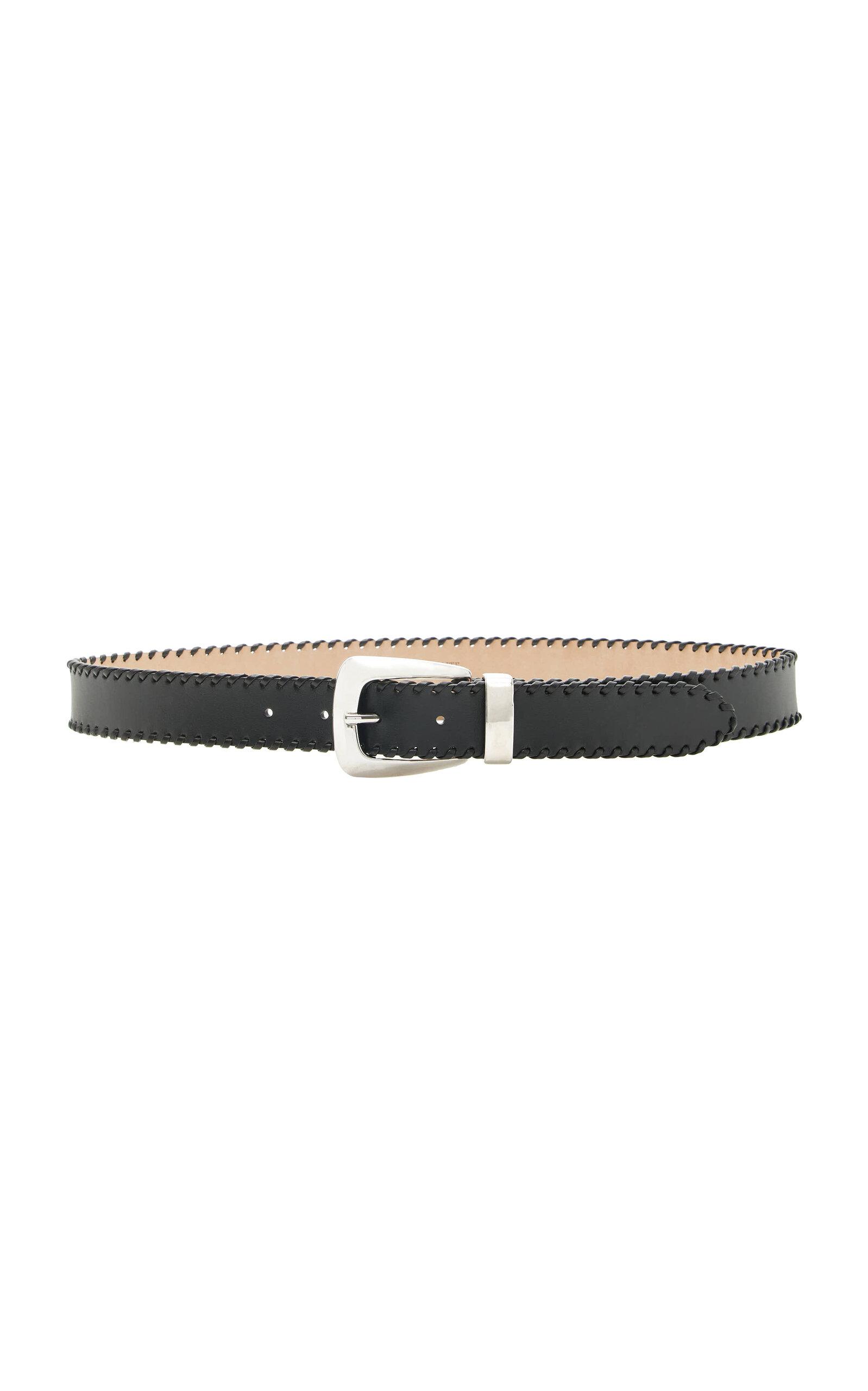 Khaite Benny Whipstitch Leather Belt - Moda Operandi by KHAITE