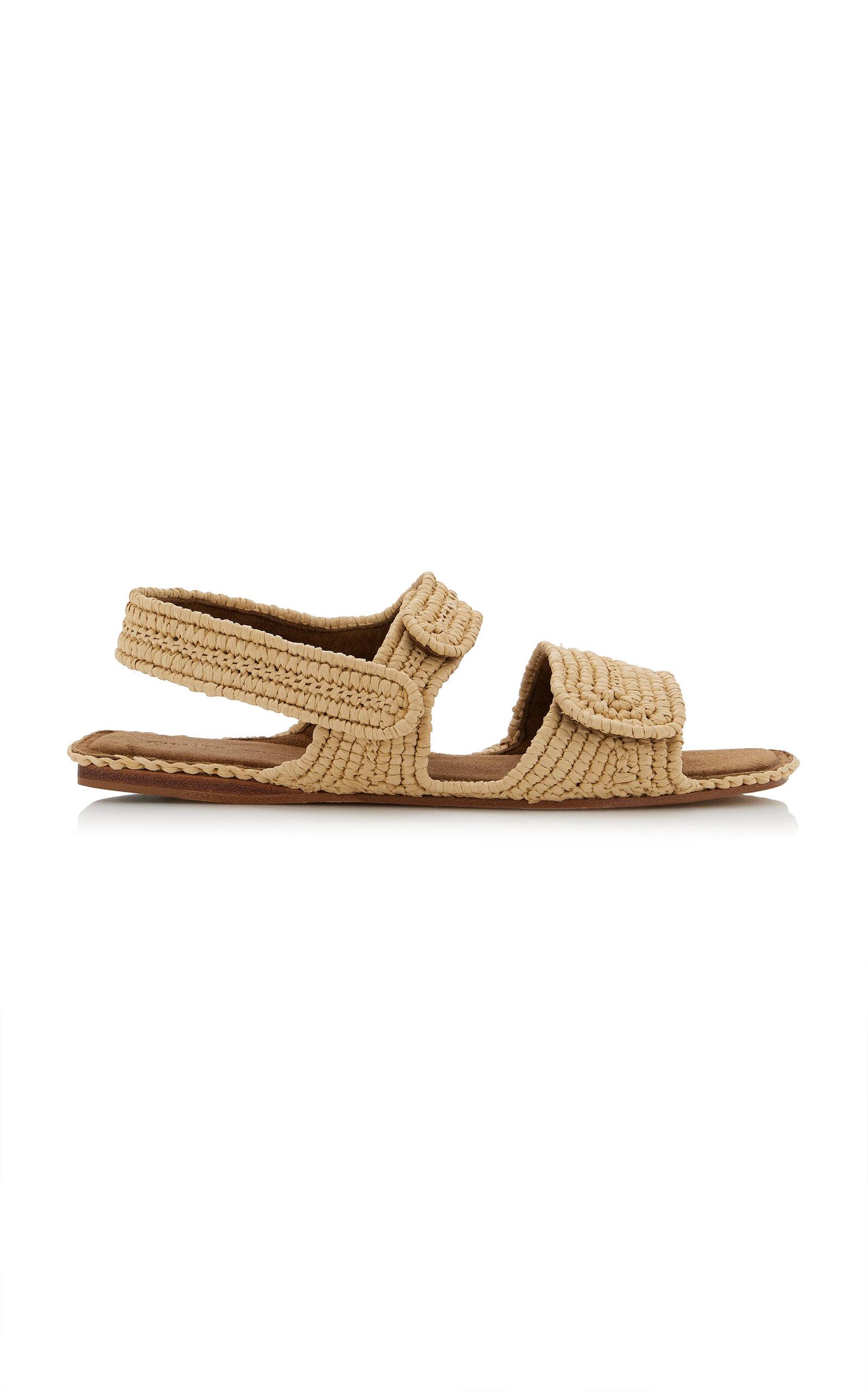 Khaite Boden Raffia Sandals - Moda Operandi by KHAITE