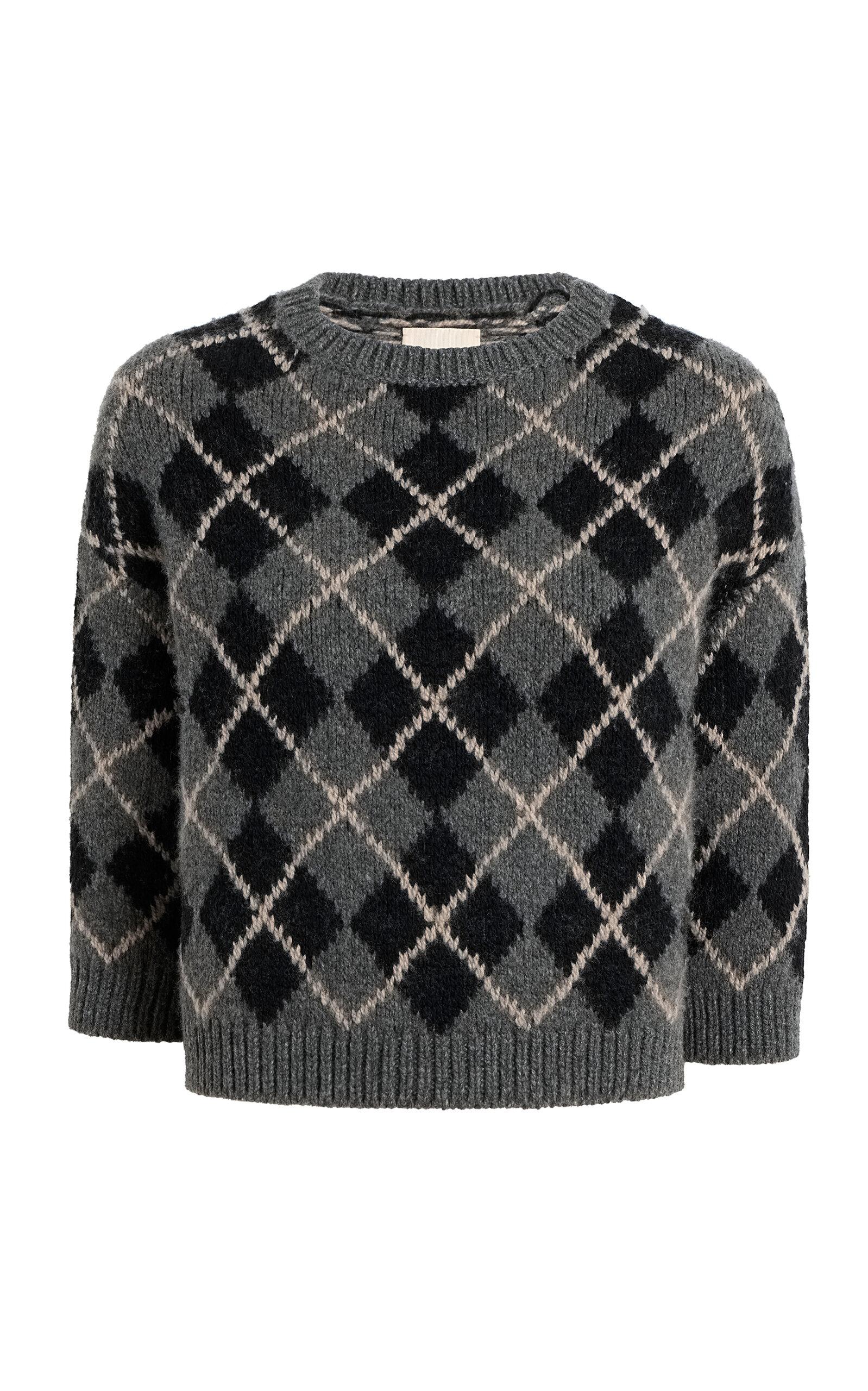 Khaite Colt Argyle Cashmere Sweater - Moda Operandi by KHAITE