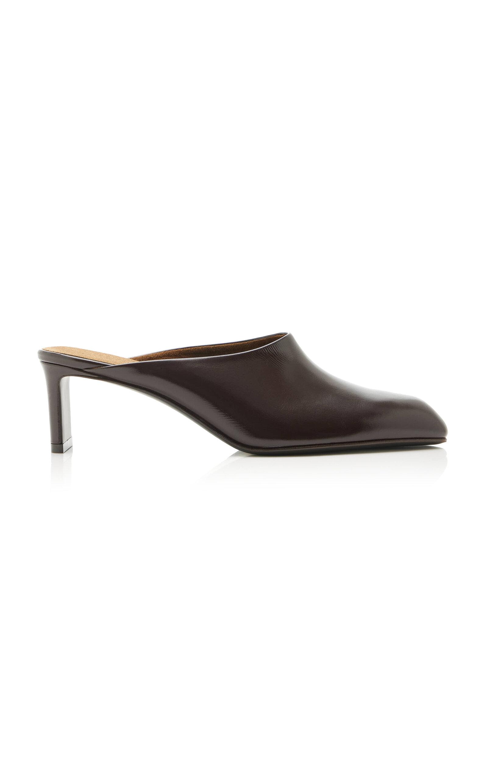 Khaite Colt Leather Mules - Moda Operandi by KHAITE