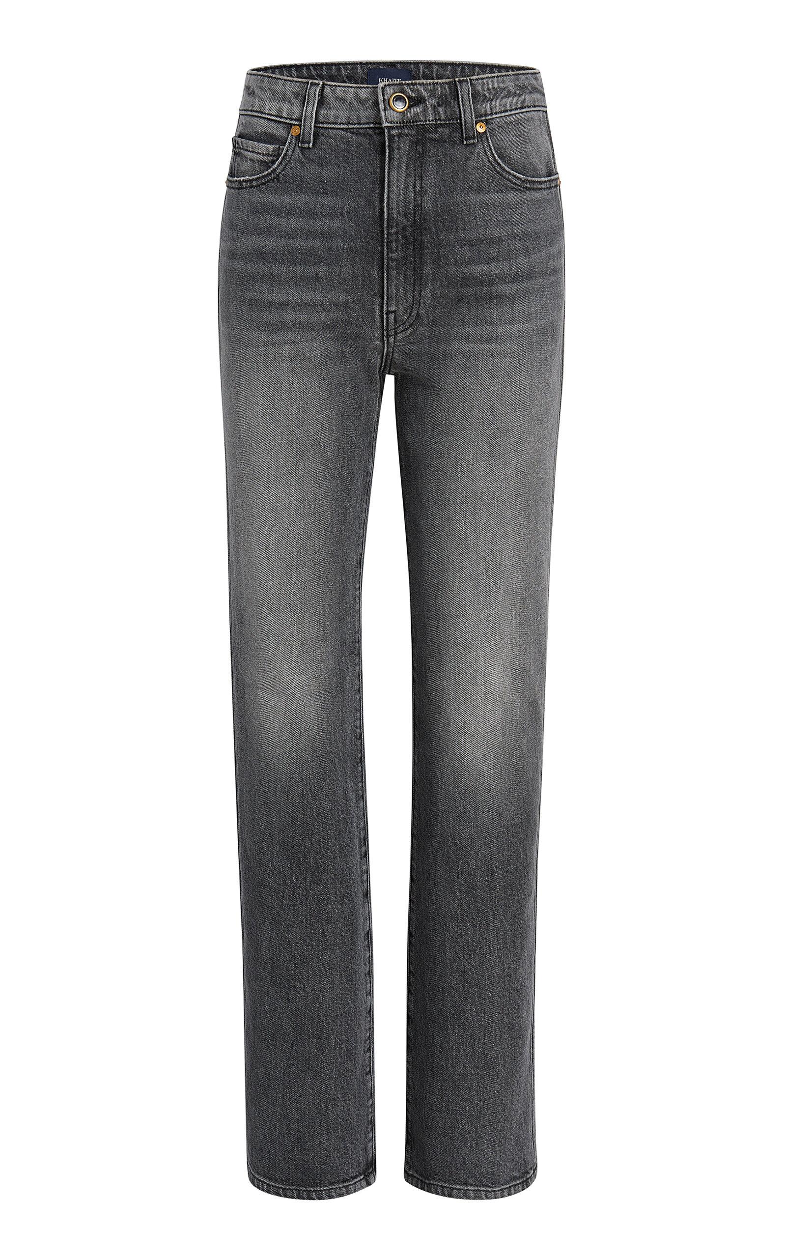 Khaite Daniella High-Rise Straight-Leg Jeans - Moda Operandi by KHAITE