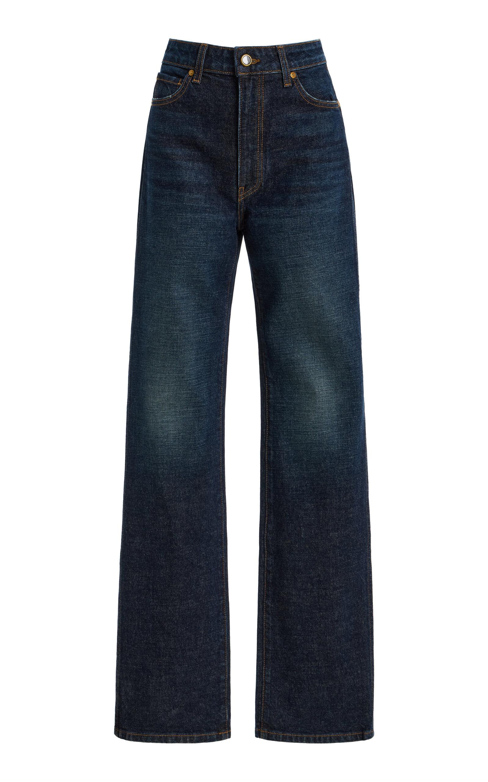 Khaite Danielle Stretch High-Rise Stovepipe Jeans - Moda Operandi by KHAITE