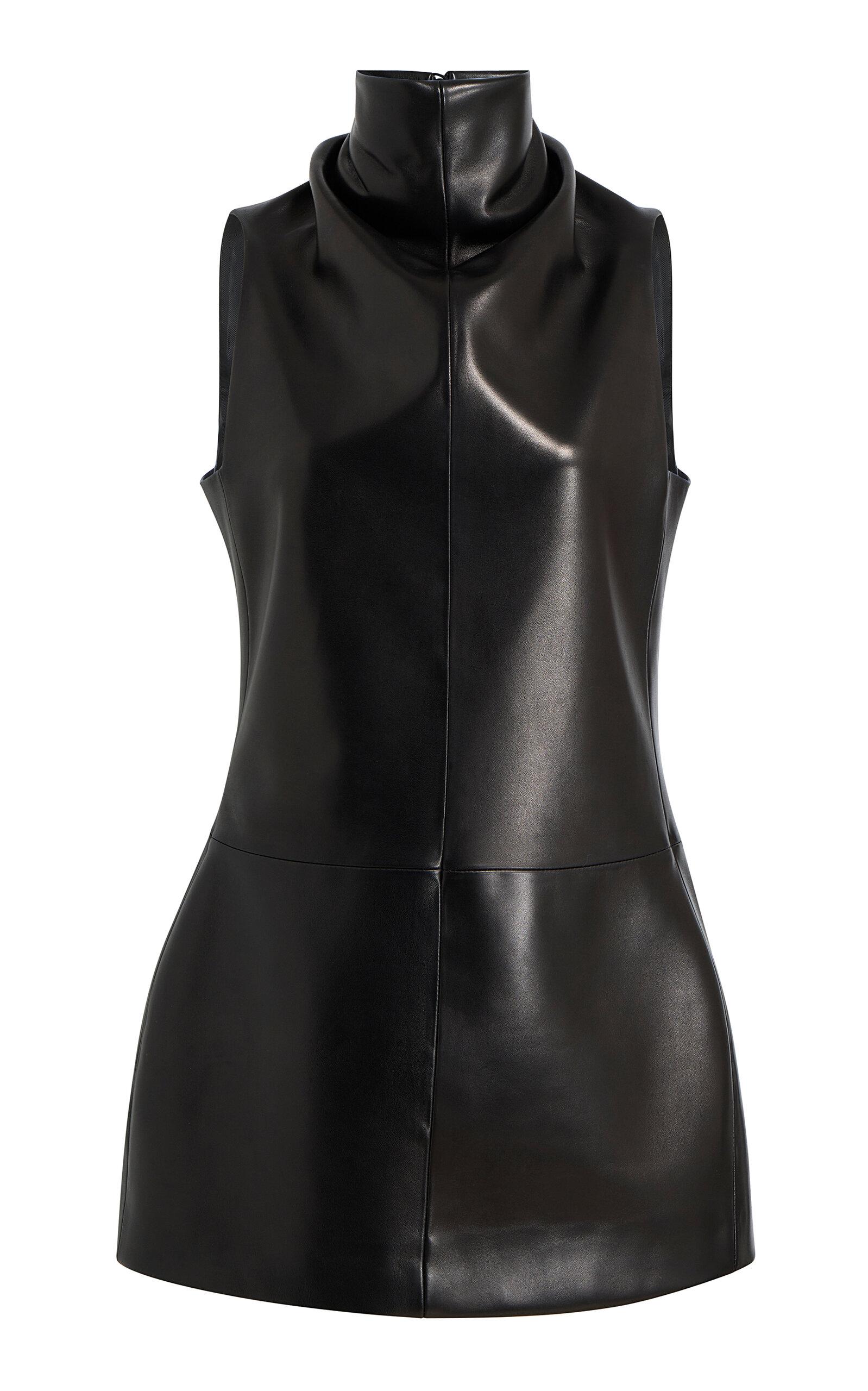 Khaite Daria Leather Mini Dress - Moda Operandi by KHAITE