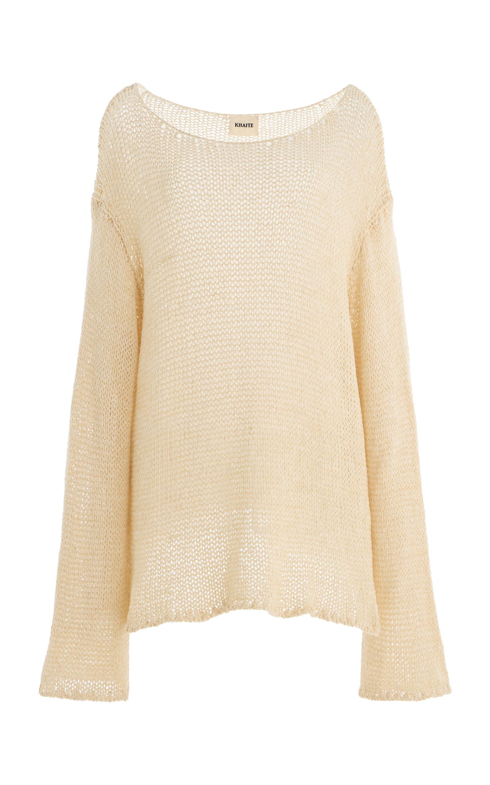 Khaite Davet Silk-Blend Knit Top  - Moda Operandi by KHAITE