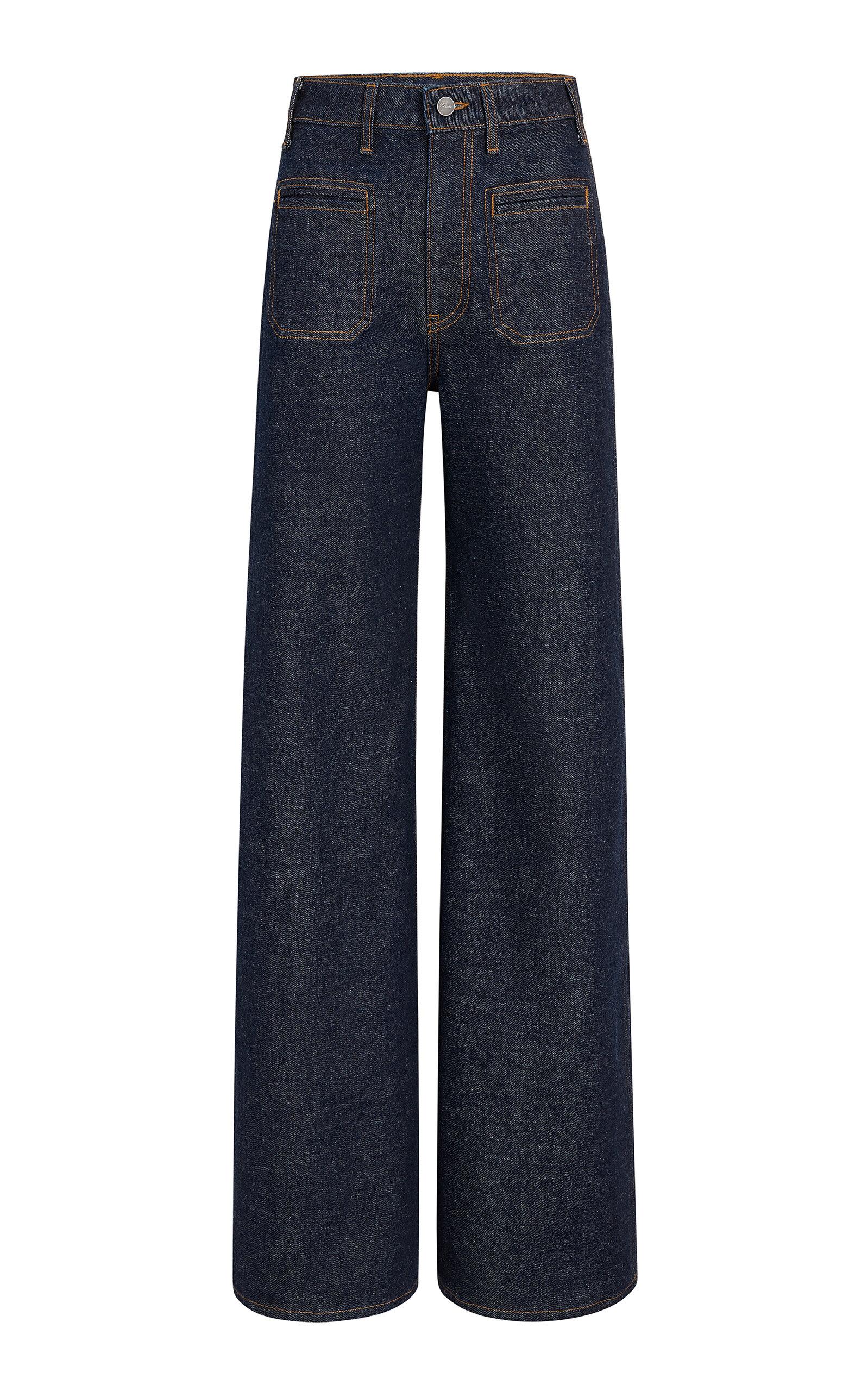 Khaite Delmonico Stretch High-Rise Wide-Leg Jeans - Moda Operandi by KHAITE