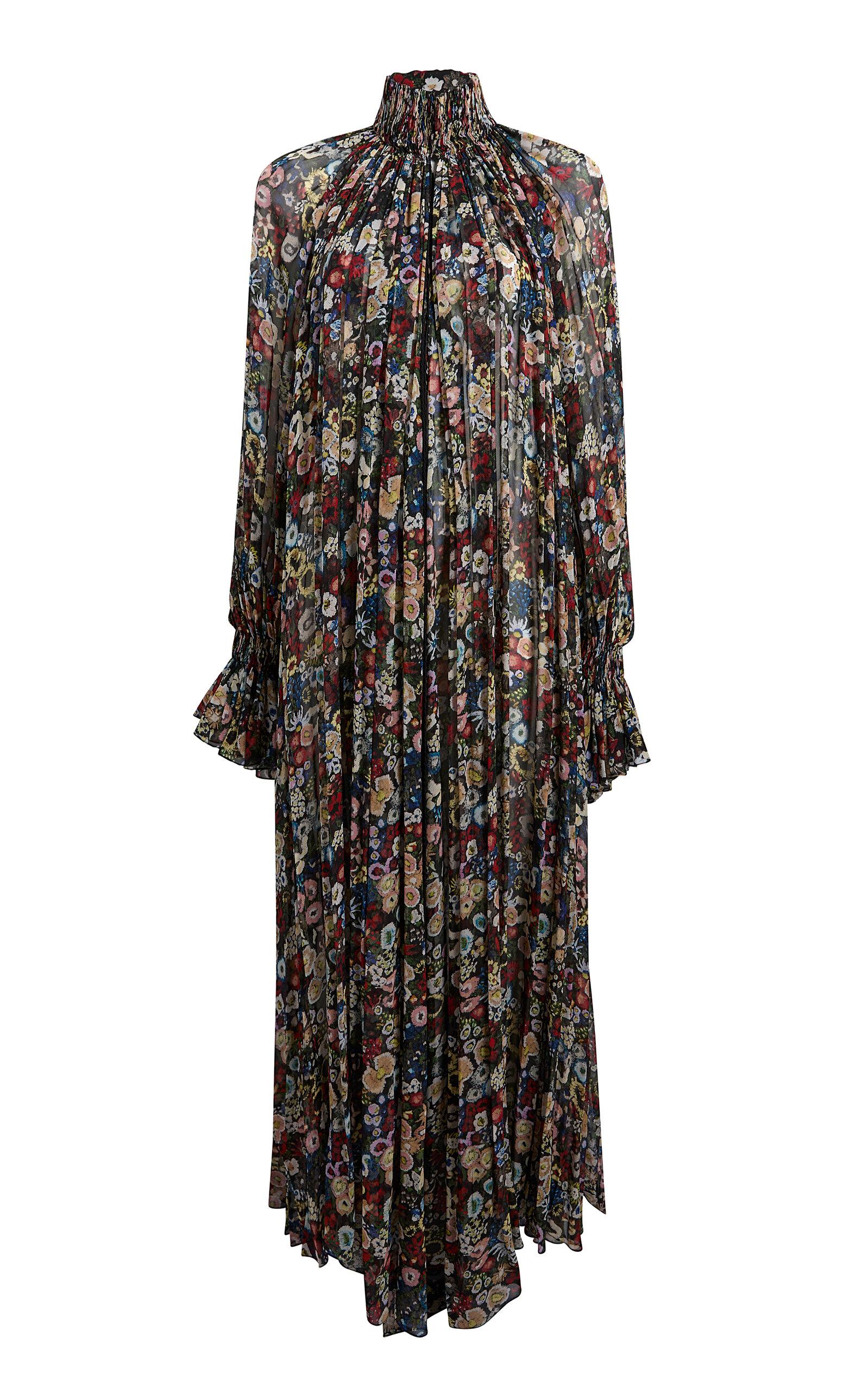 Khaite Edgar Floral Silk-Chiffon Maxi Dress - Moda Operandi by KHAITE