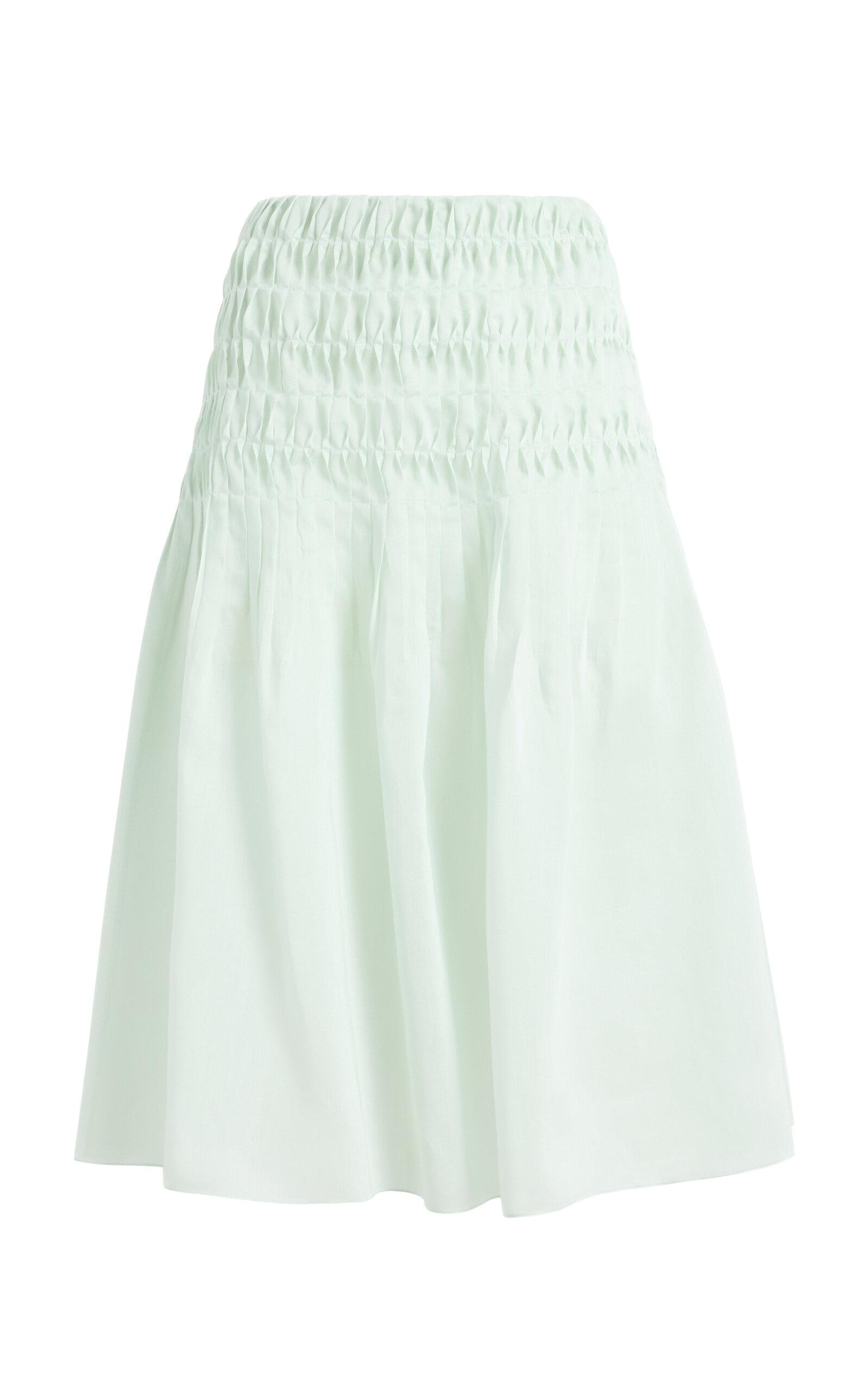 Khaite Florence Ruffled Midi Skirt - Moda Operandi by KHAITE