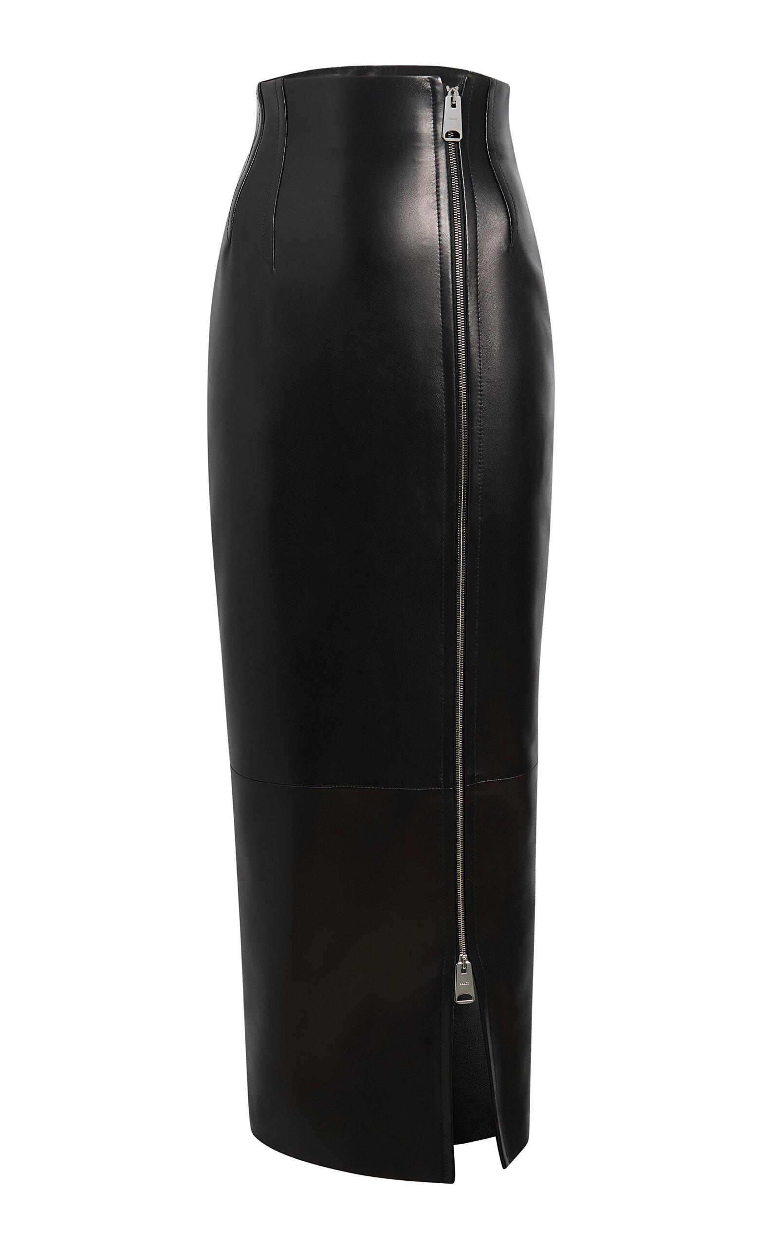 Khaite Gres Plongé Leather Maxi Skirt - Moda Operandi by KHAITE