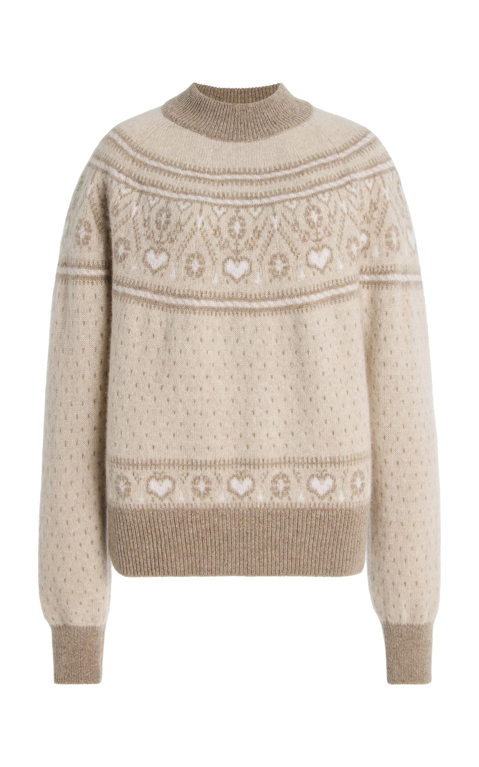 Khaite Guy Fair Isle Cashmere Sweater - Moda Operandi by KHAITE