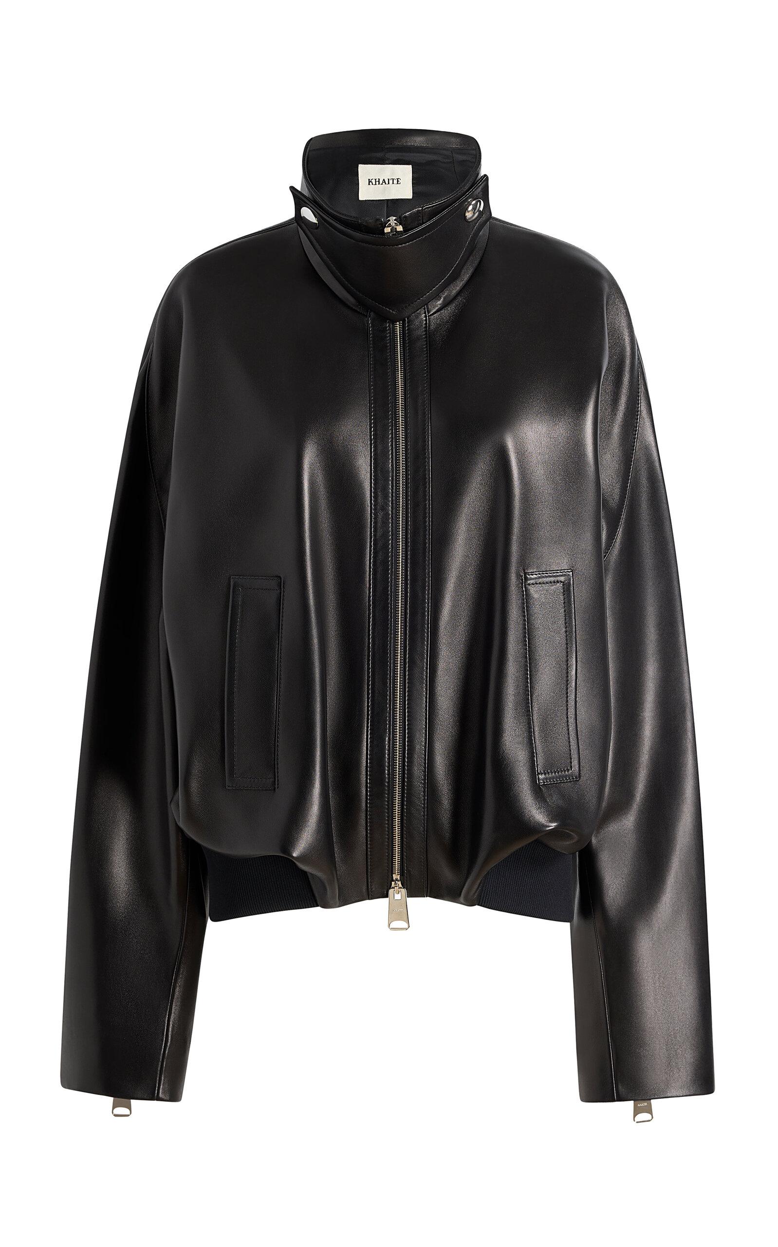Khaite Hamett Plonge Leather Jacket -oda Operandi by KHAITE