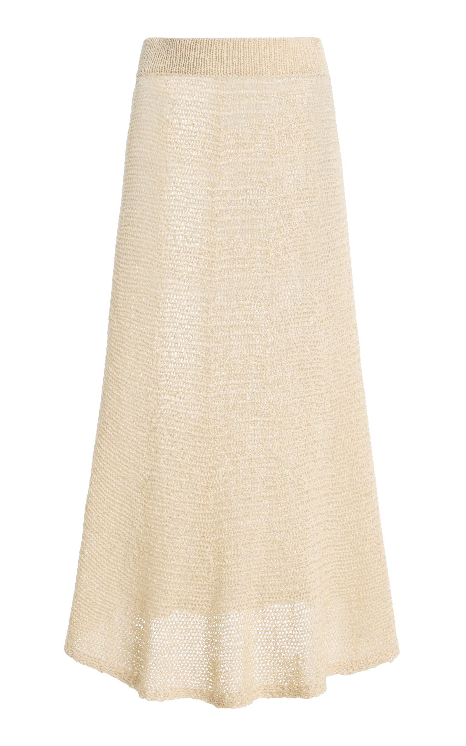 Khaite Inaya Silk-Blend Knitidi Skirt -oda Operandi by KHAITE