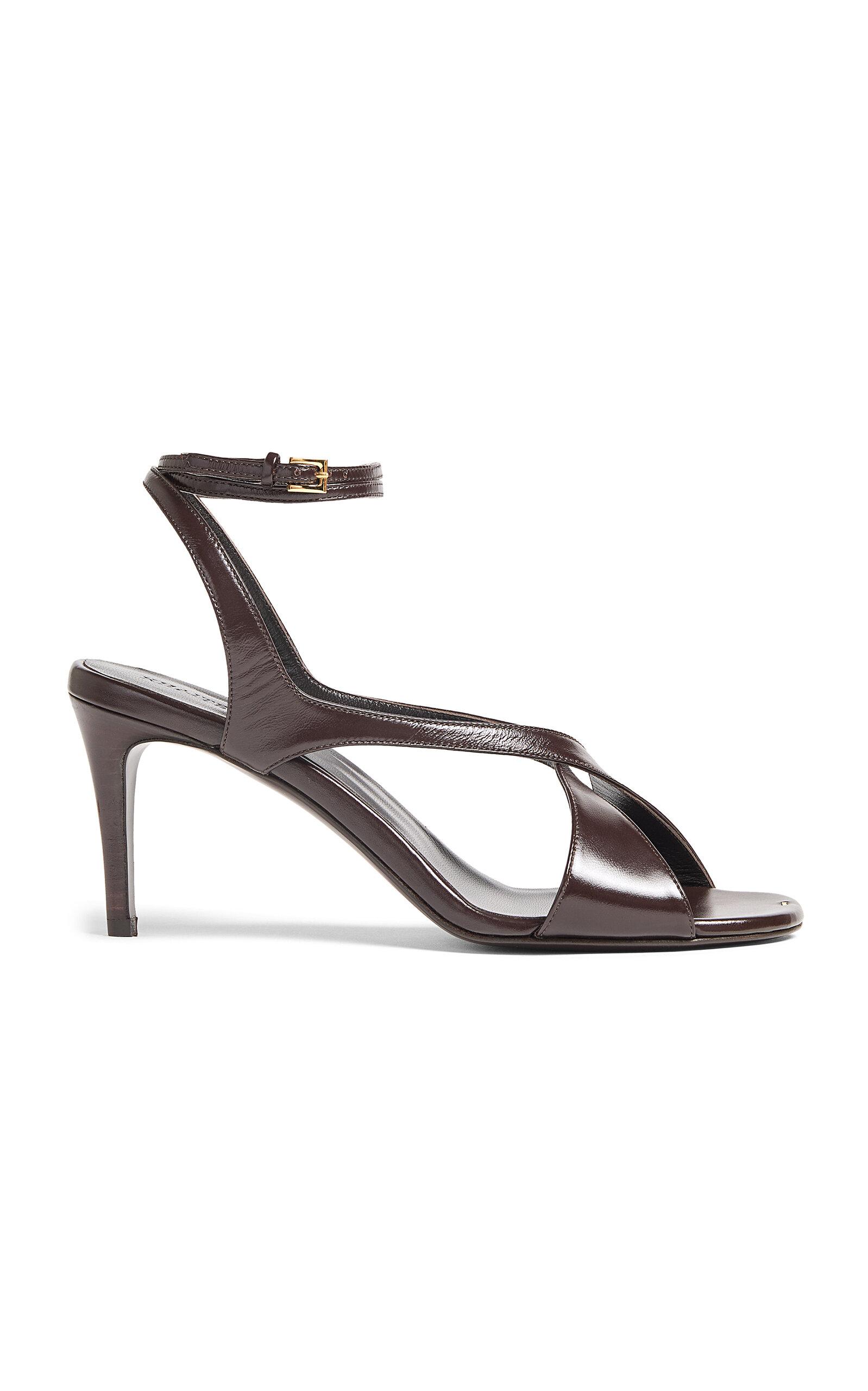Khaite Liria Leather Heeled Sandals - Moda Operandi by KHAITE