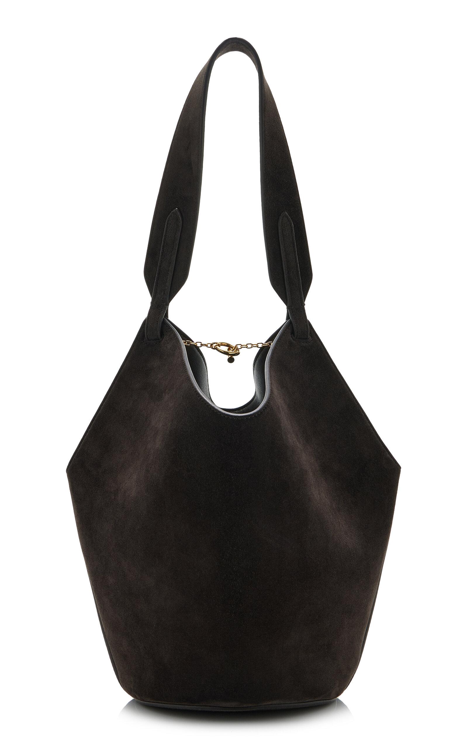 Khaite Lotus Mini Suede Tote Bag  - Moda Operandi by KHAITE