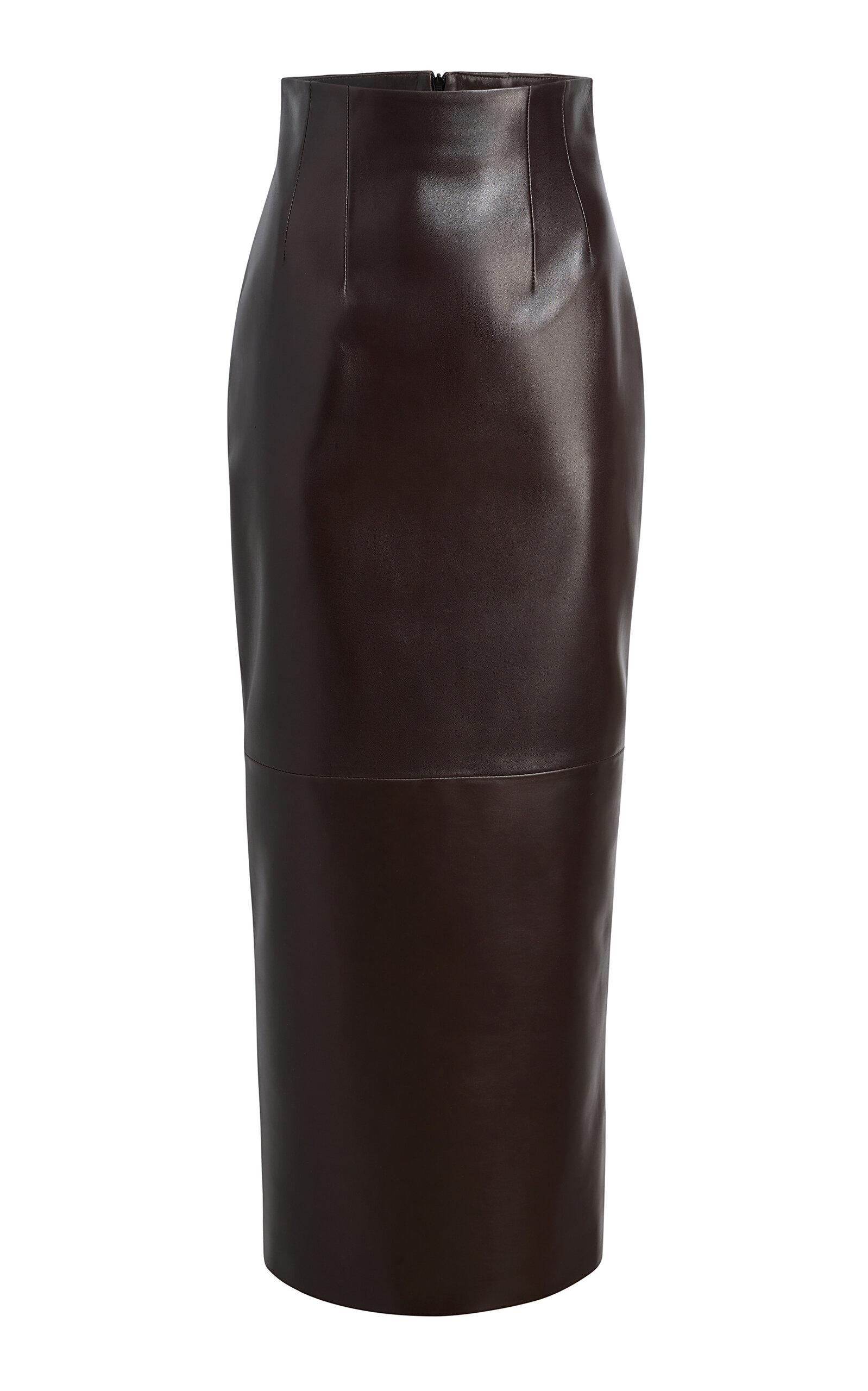 Khaite Loxley Leather Maxi Skirt - Moda Operandi by KHAITE