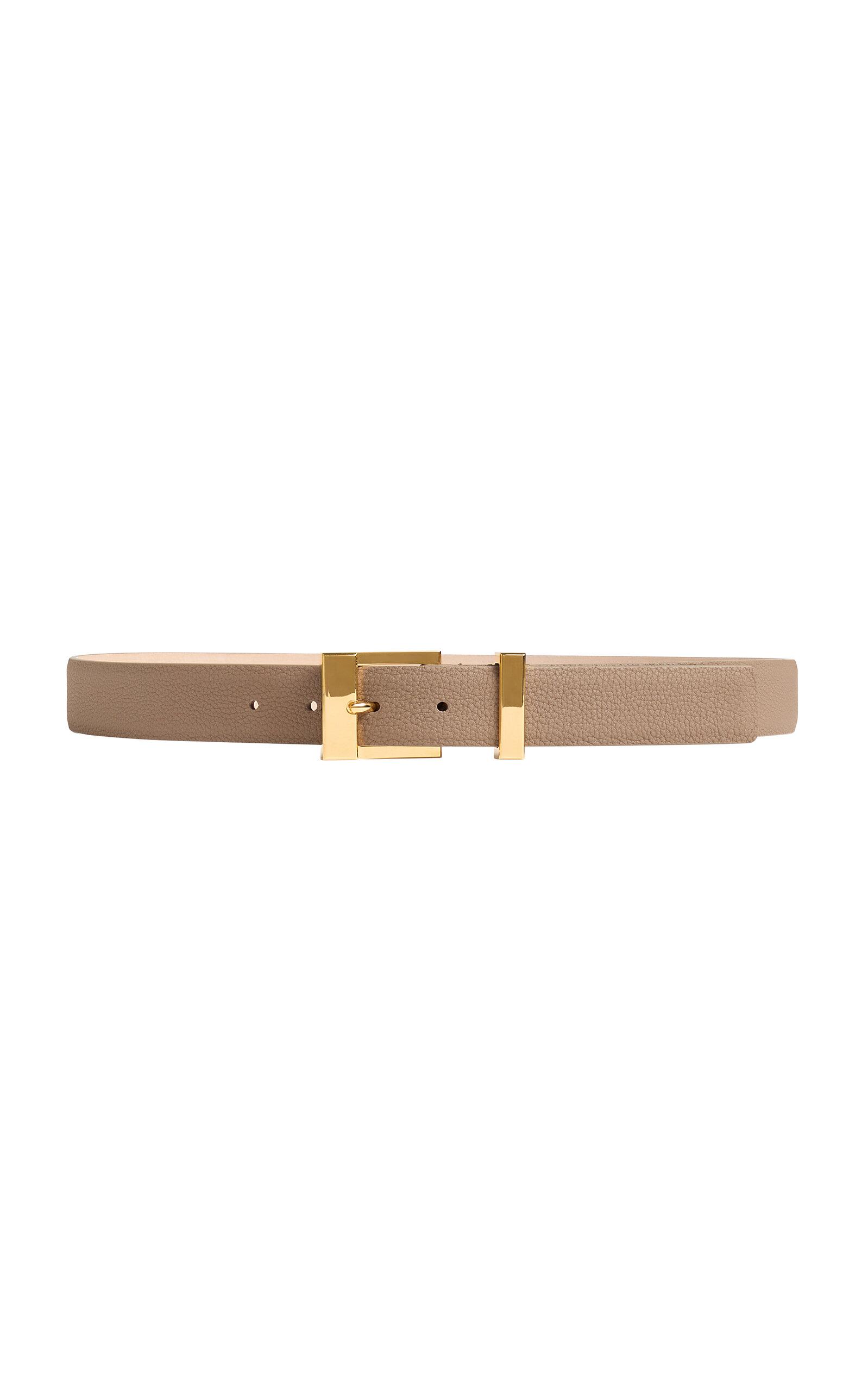 Khaite Manhattan Pebbled Leather Belt - Moda Operandi by KHAITE