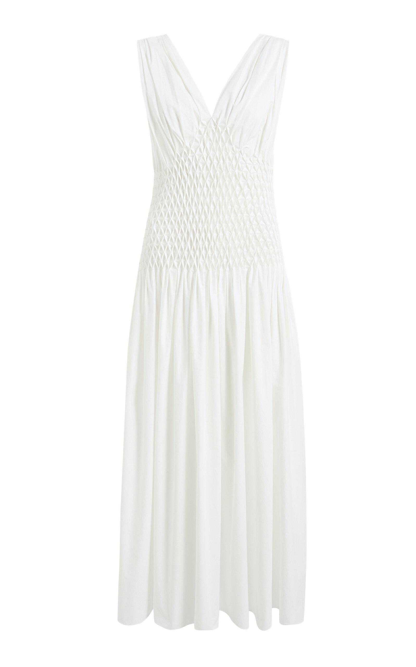 Khaite Nola Cotton Poplin Maxi Dress - Moda Operandi by KHAITE