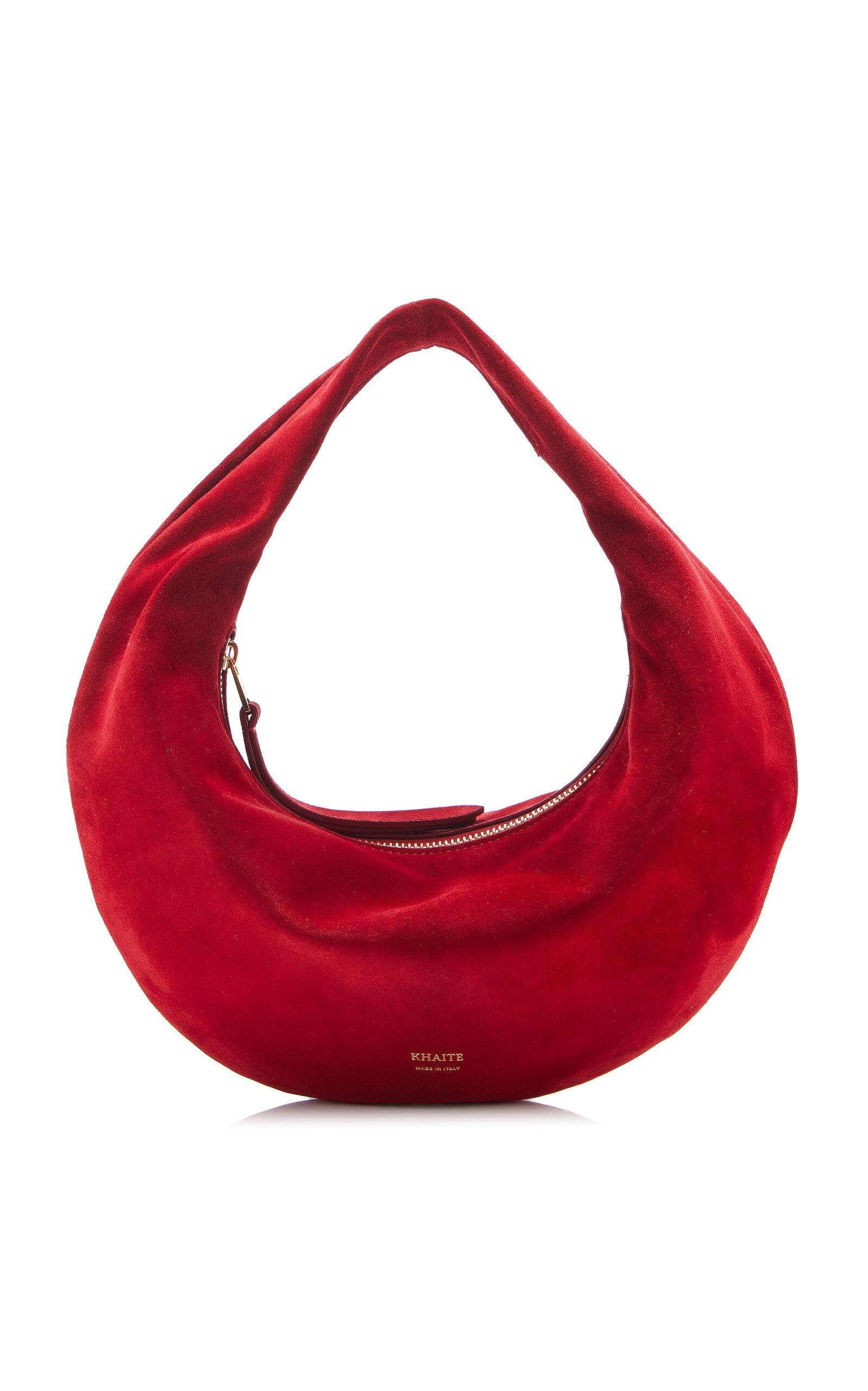 Khaite Olivia Suede Mini Hobo Bag - Moda Operandi by KHAITE
