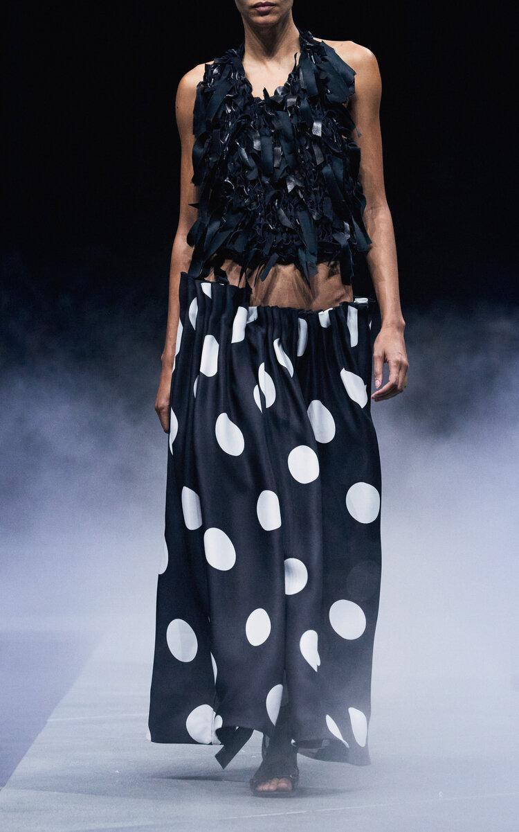 Khaite Riley Gathered Silk Gazar Maxi Skirt - Moda Operandi by KHAITE