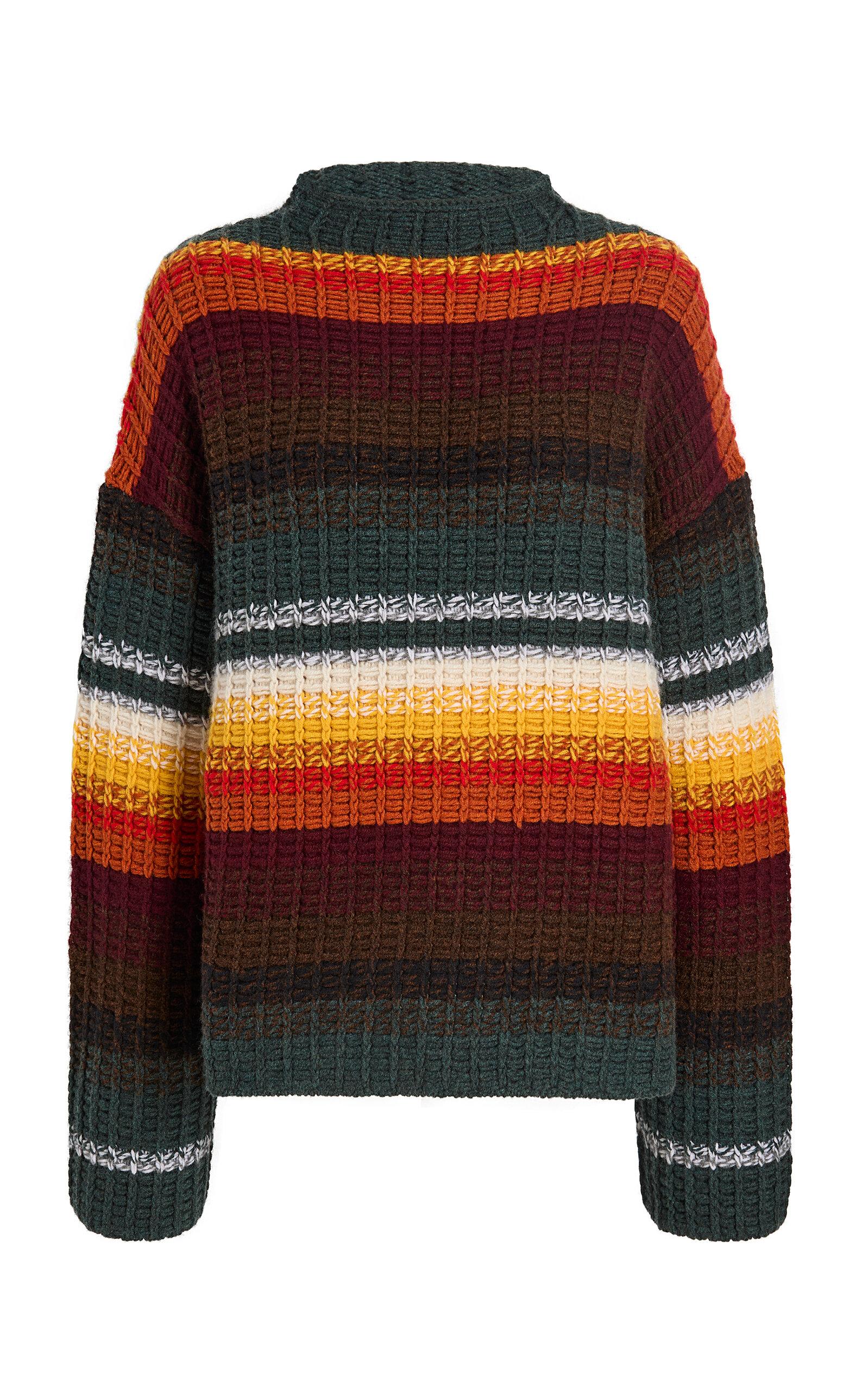 Khaite Yanis Striped Cashmere Sweater - Moda Operandi by KHAITE