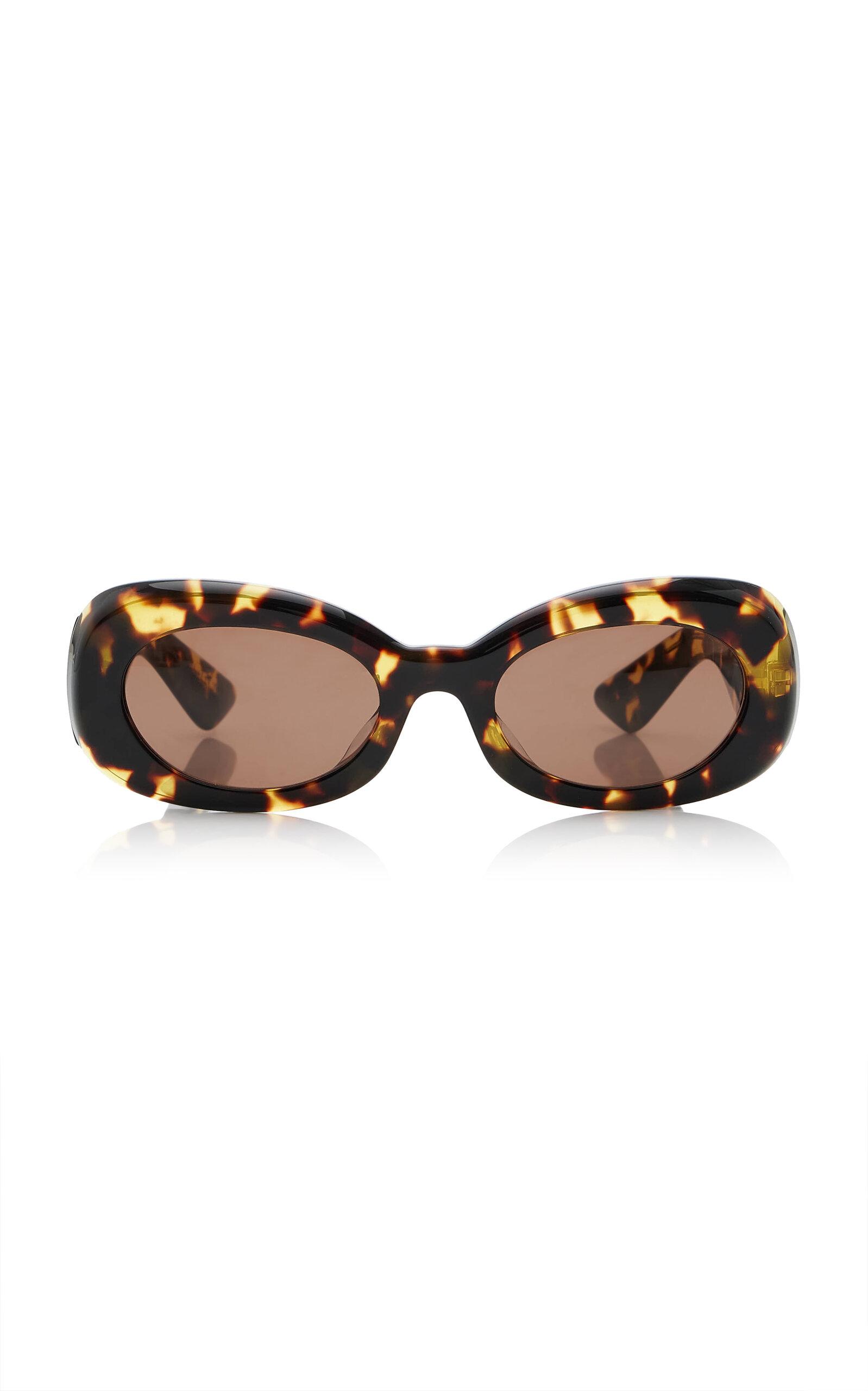 Khaite x Oliver Peoples 1992C Oval-Frame Acetate Sunglasses - Moda Operandi by KHAITE