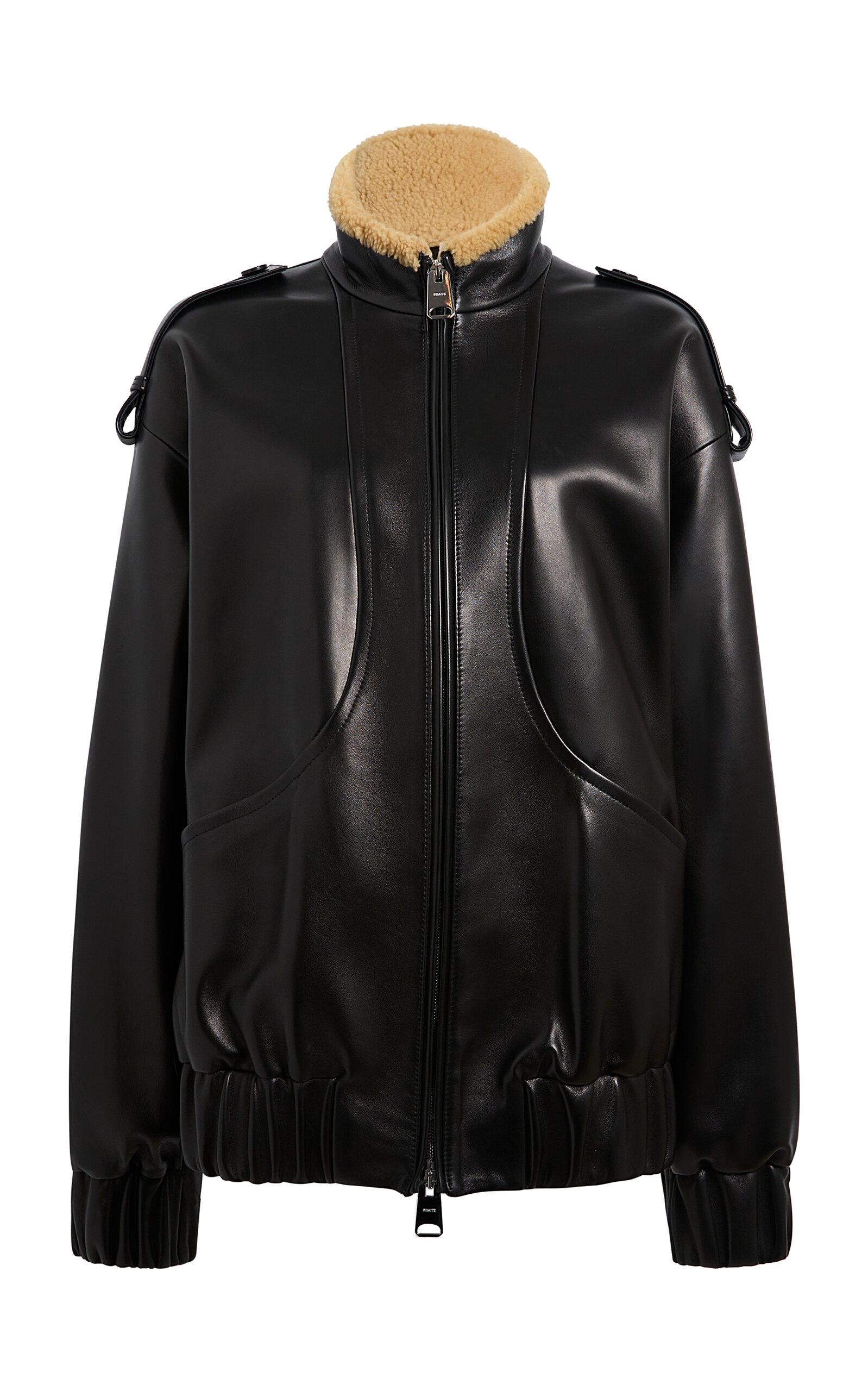 Khaiteigi Relaxed Plongé Leather Jacket - Moda Operandi by KHAITE