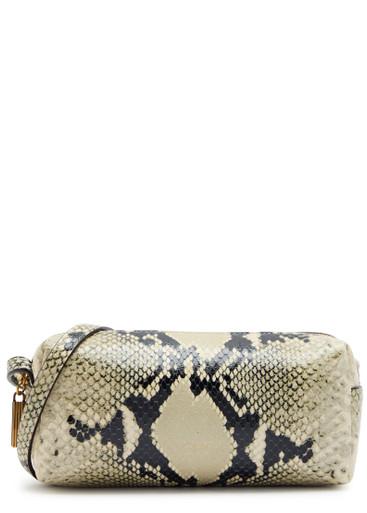 Kye mini snake-effect leather cross-body bag by KHAITE