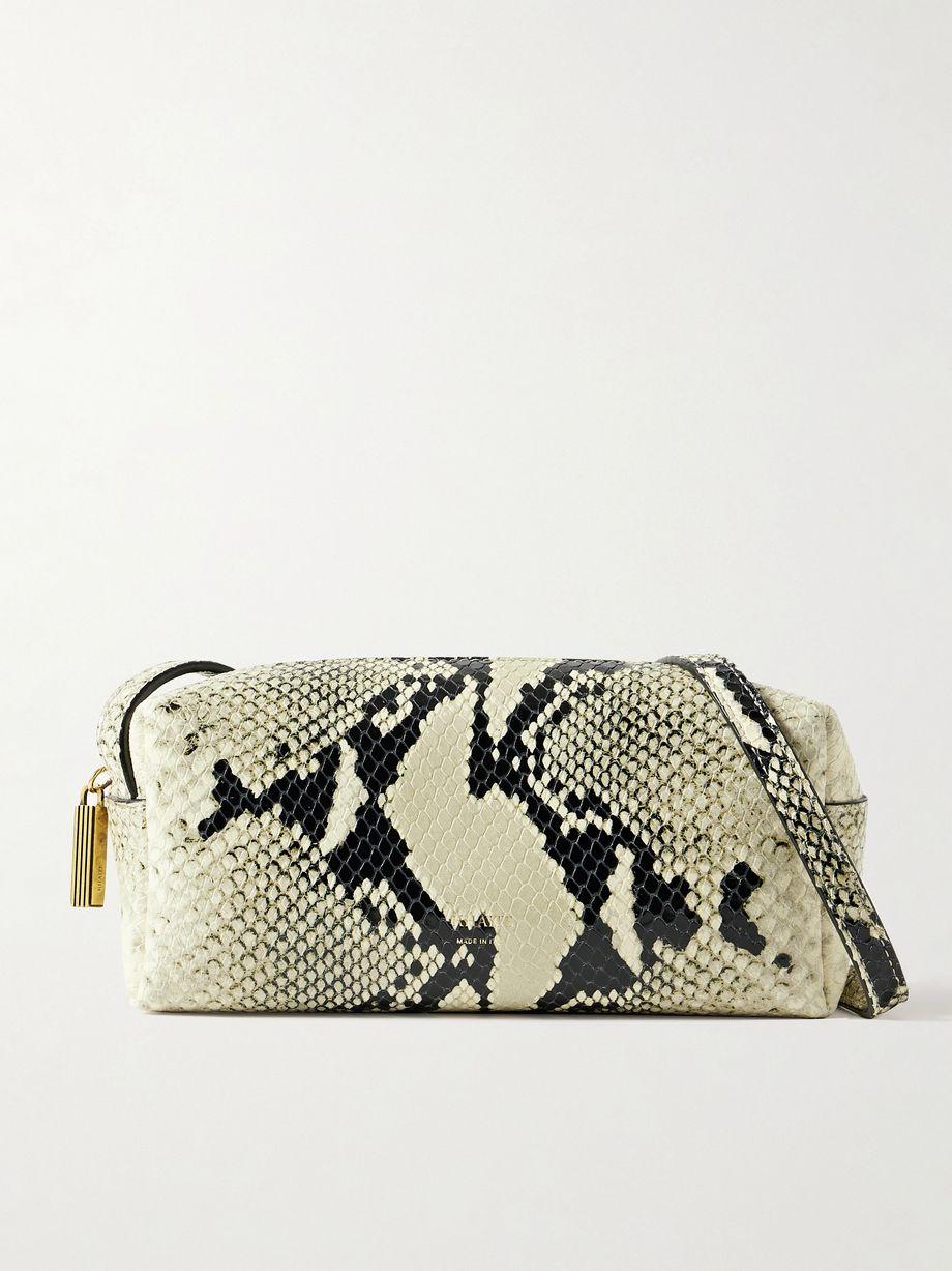 Kye mini snake-effect shoulder bag by KHAITE
