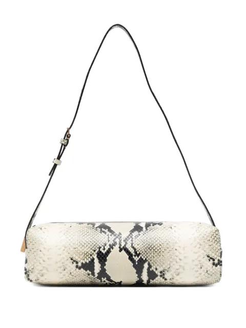 Kye python-embossed leather shoulder bag by KHAITE