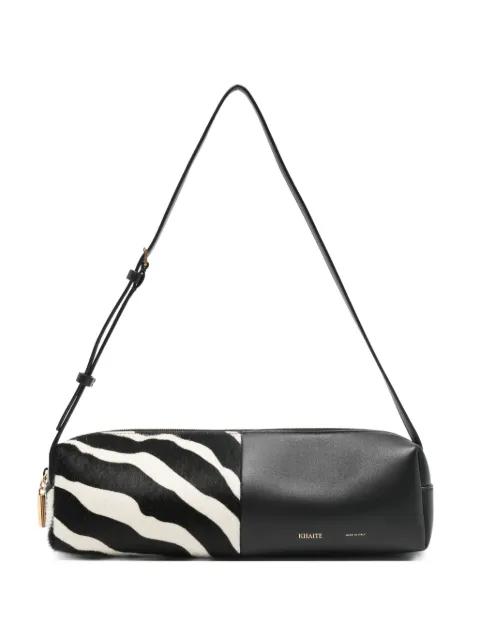 Kye zebra-pattern panelled shoulder bag by KHAITE