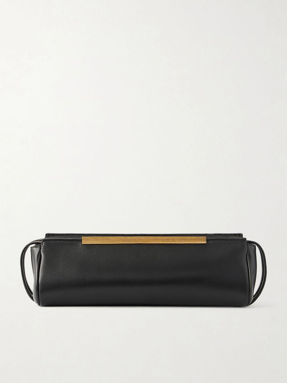 Lamb leather clutch by KHAITE