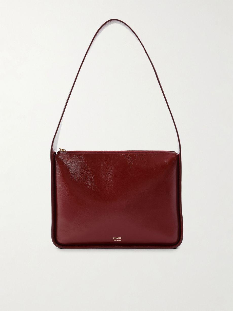 Lori textured-leather shoulder bag by KHAITE