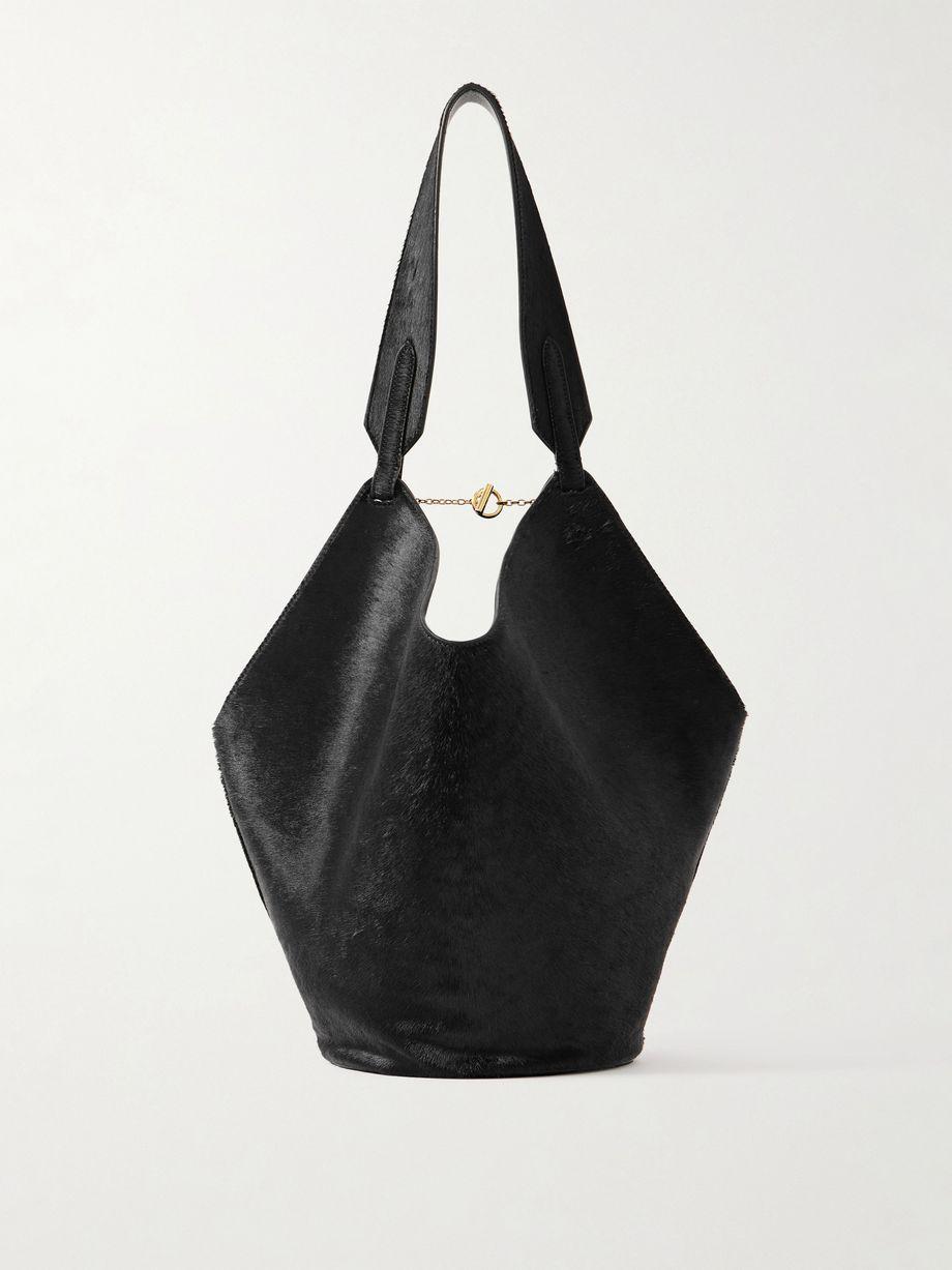 Lotus small leather tote by KHAITE