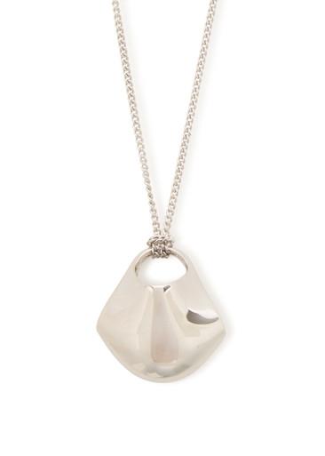 Lotus small palladium-plated necklace by KHAITE
