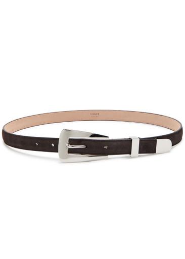 Lucca suede belt by KHAITE
