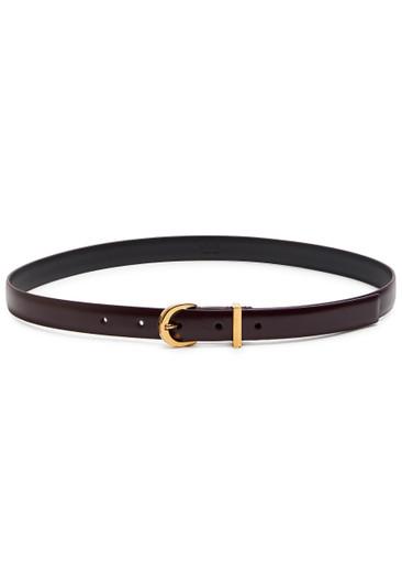 Luna leather belt by KHAITE