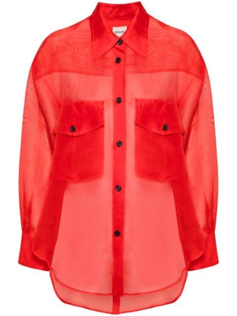 Mahmet silk shirt by KHAITE