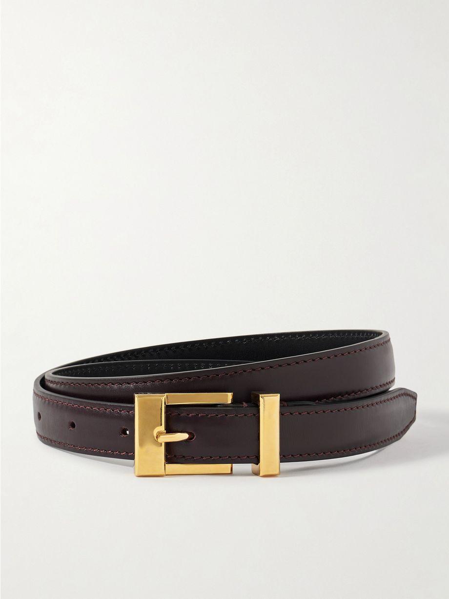 Manhattan leather belt by KHAITE