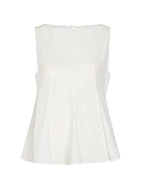 Marita peplum-hem blouse by KHAITE