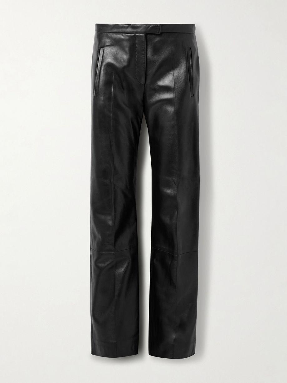 Miles leather straight-leg pants by KHAITE