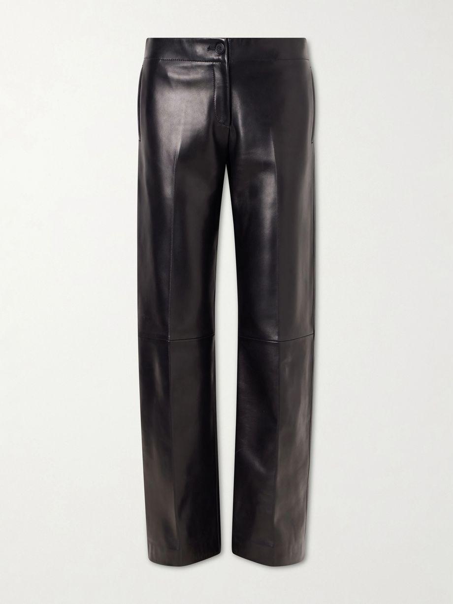 Mita leather straight-leg pants by KHAITE