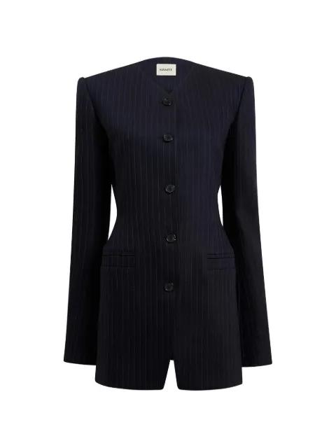 Naran pinstripe button jacket by KHAITE