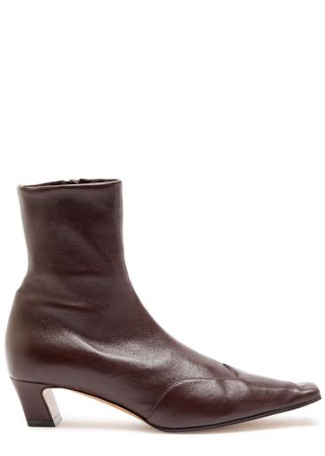 Nevada 40 leather ankle boots by KHAITE