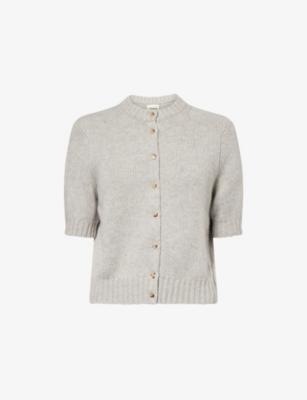 Nora Round-Neck Stretch-Cashmere Cardigan by KHAITE