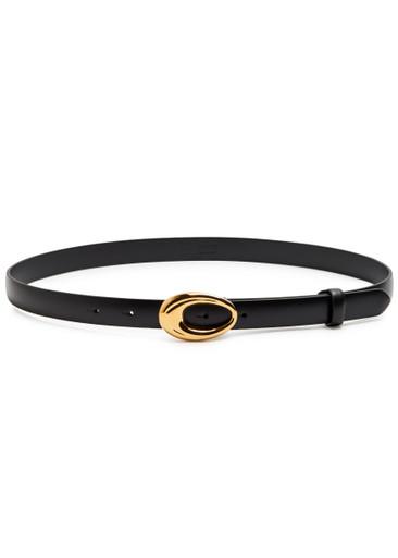 Olivia leather belt by KHAITE