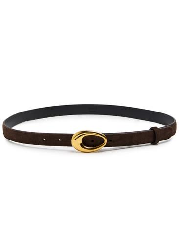 Olivia suede belt by KHAITE