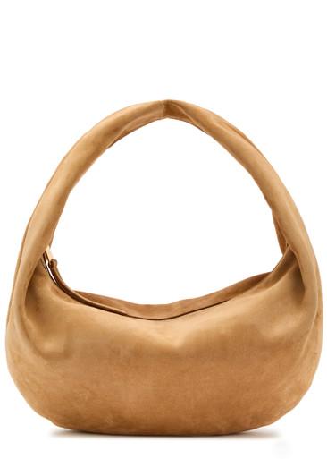 Olivia suede top handle bag by KHAITE