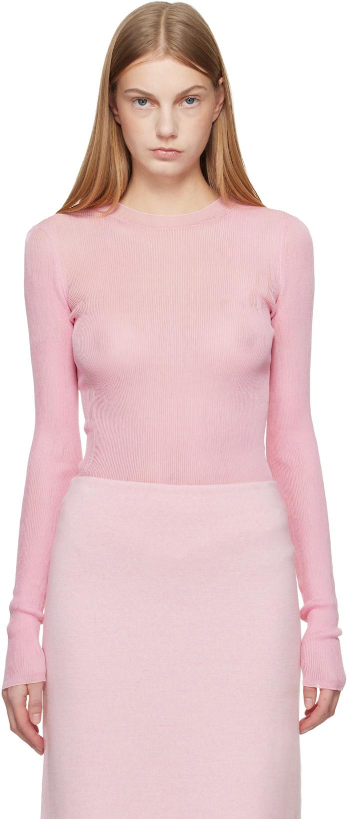Pink Mosi Sweater by KHAITE