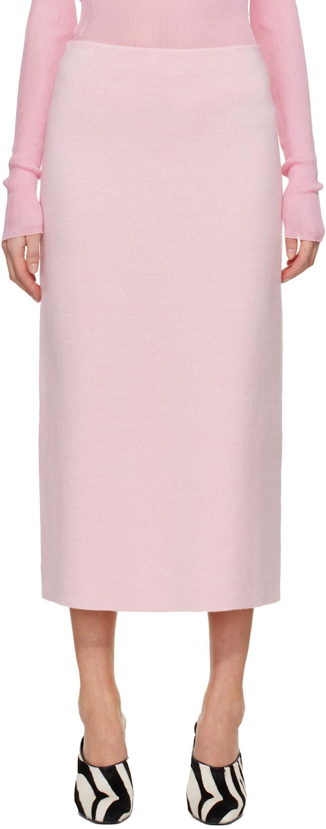 Pink Patri Maxi Skirt by KHAITE