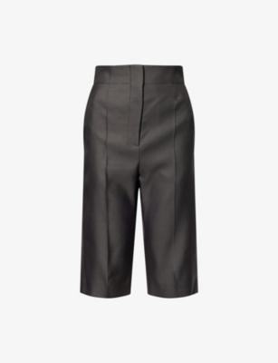 Raelle Wool-Silk Blend Shorts by KHAITE